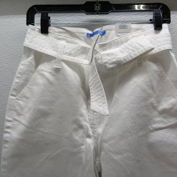 NEW J MCLAUGHLIN Womens Hendrix Tie Belt Denim Jeans White Size 6 - Picture 6 of 12
